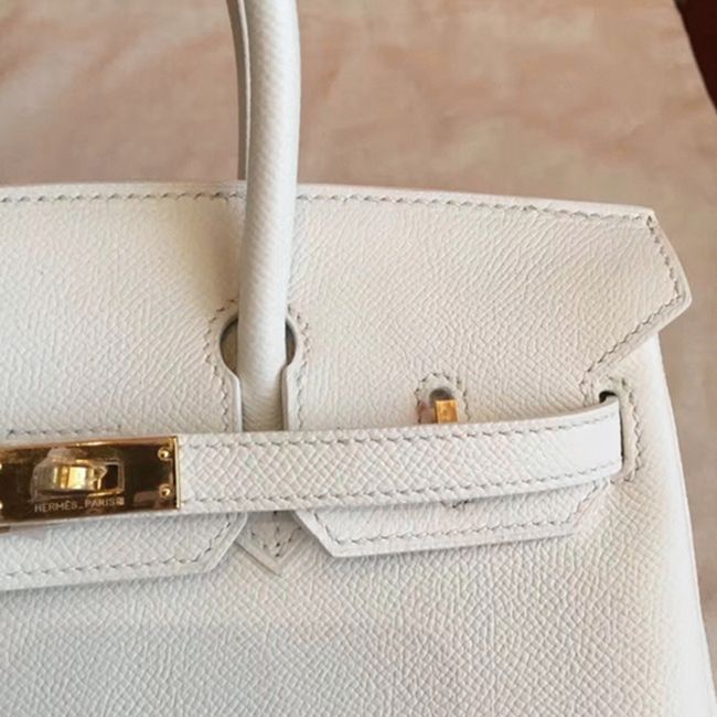 preM1vm replica white h**me5 birkin 25cm handbag
