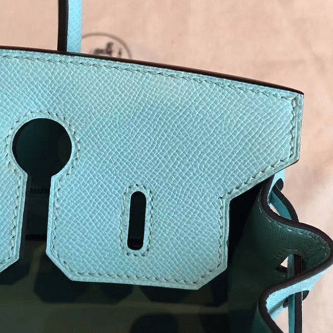 Blue Atoll H**me5 Birkin 25CM High-End Replica