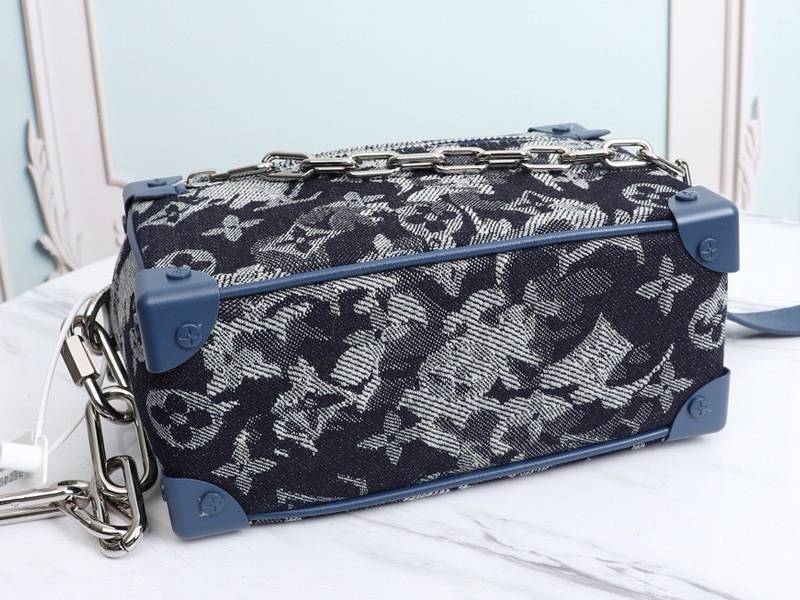 L0vis Vvtt0n Monogram Tapestry Canvas Mini Soft Trunk Bag
