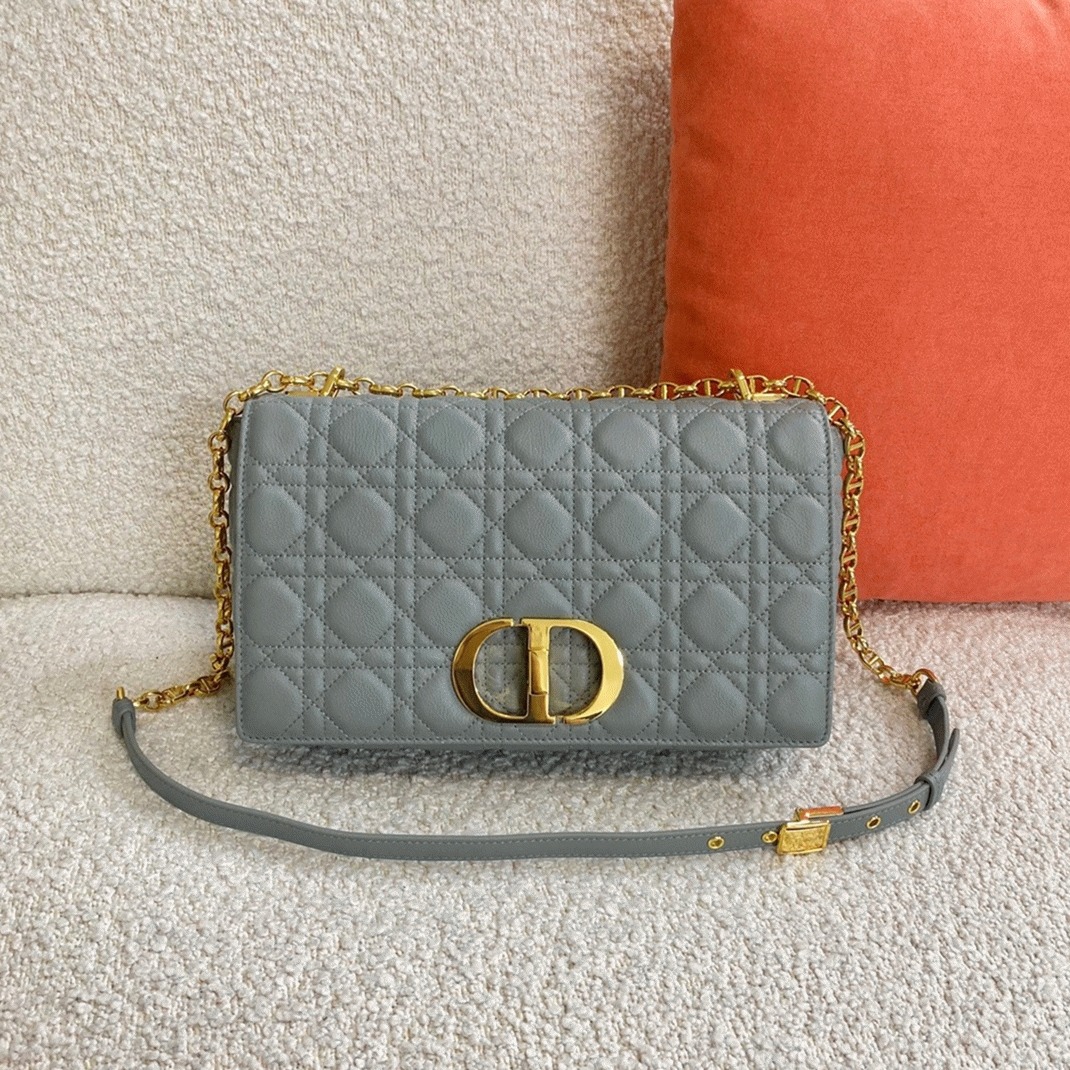 D10r Caro Large Bag Knockoff in Grey