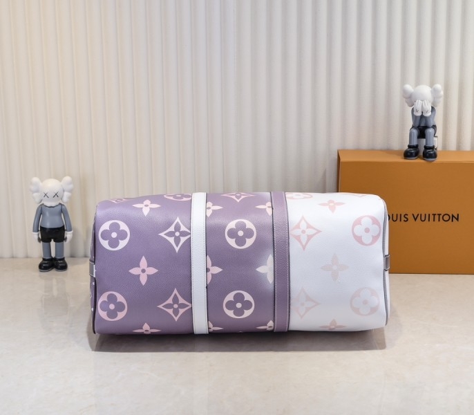 LV Spring 2022 Keepall 45 Travel Bag In Sunset Kaki