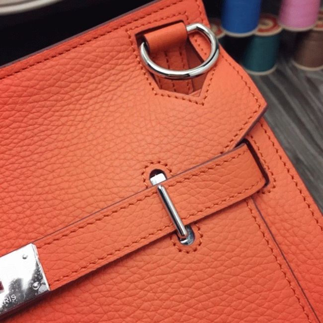 Orange replica H**me5 Jypsiere 31cm handbag