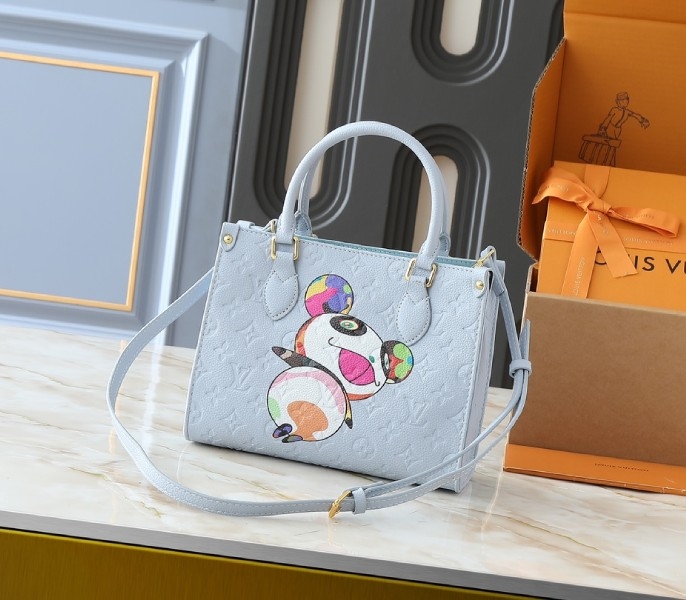 LV X TM Monogram Empreinte OnTheGo PM With Bijou Edition In Washed Blue