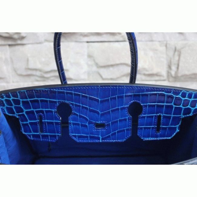 Electric Blue H**me5 Birkin 30cm Top-Grade Replica Purse