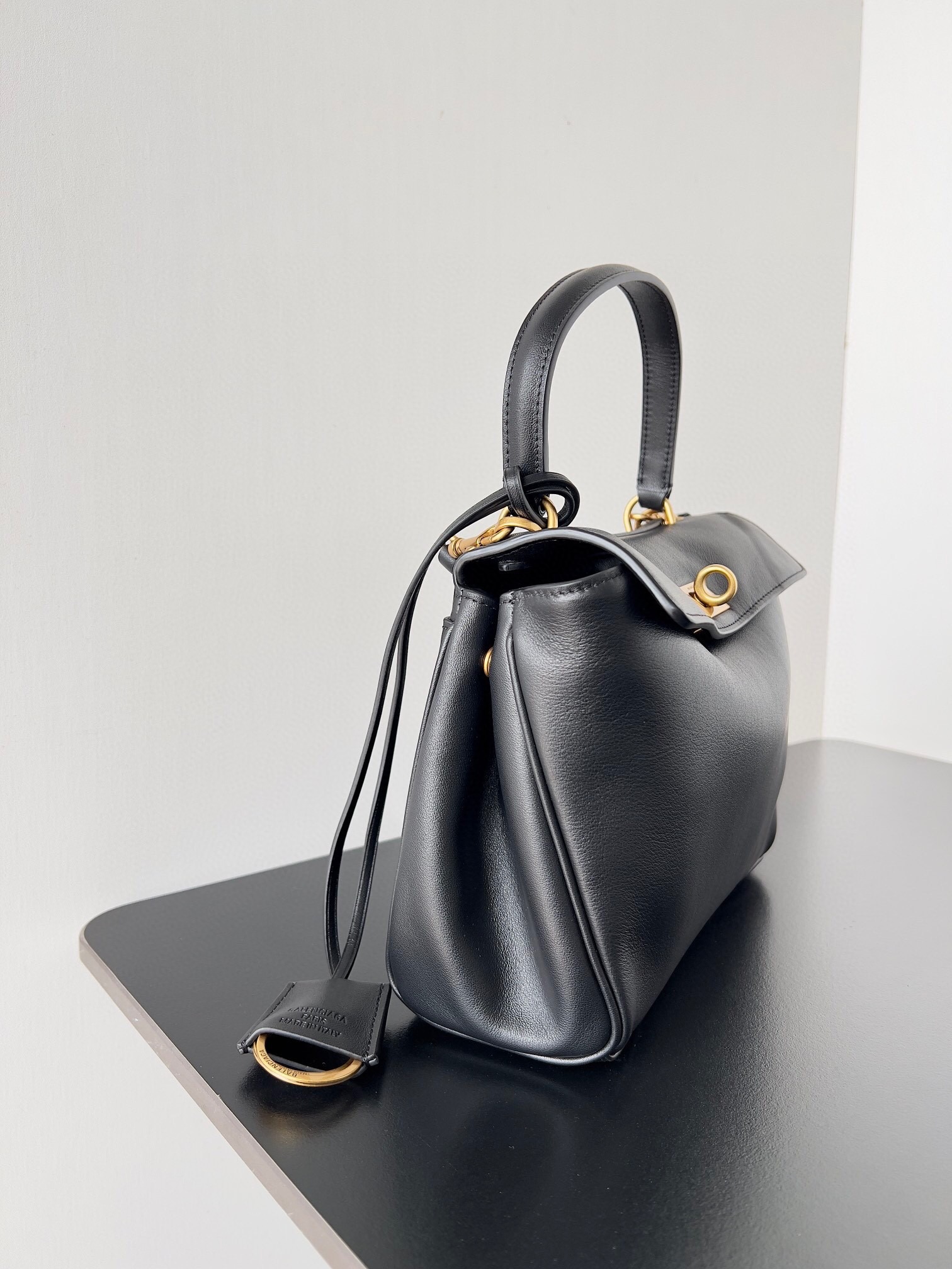 Knockoff Ba1en*iaga Rodeo Mini Bag Black Calfskin