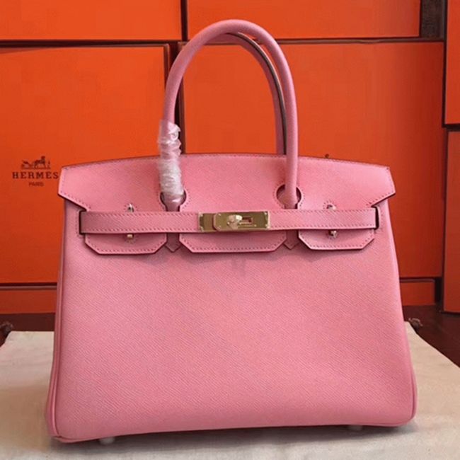 Pink Handmade Imitation H**me5 Birkin 30cm Tote
