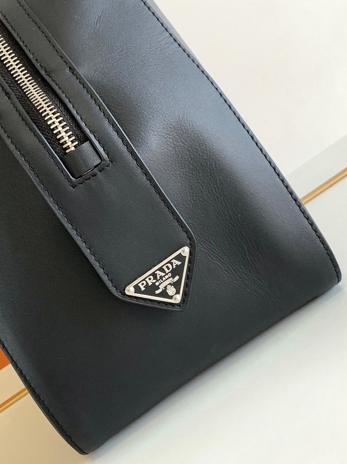 Pra*a S*pernova Small Top Handle Bag Fake in Black