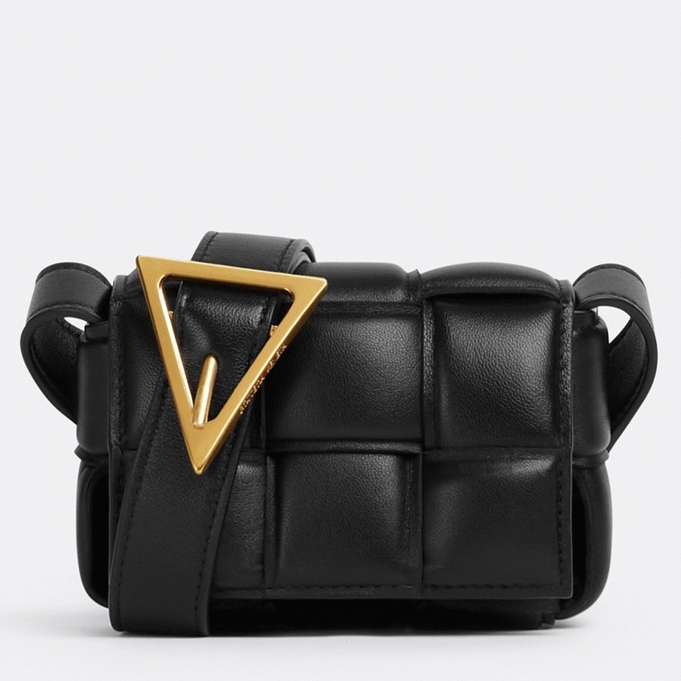 Top Quality Replica B0tt*ga Ven*ta Candy Padded Cassette Bag In Black