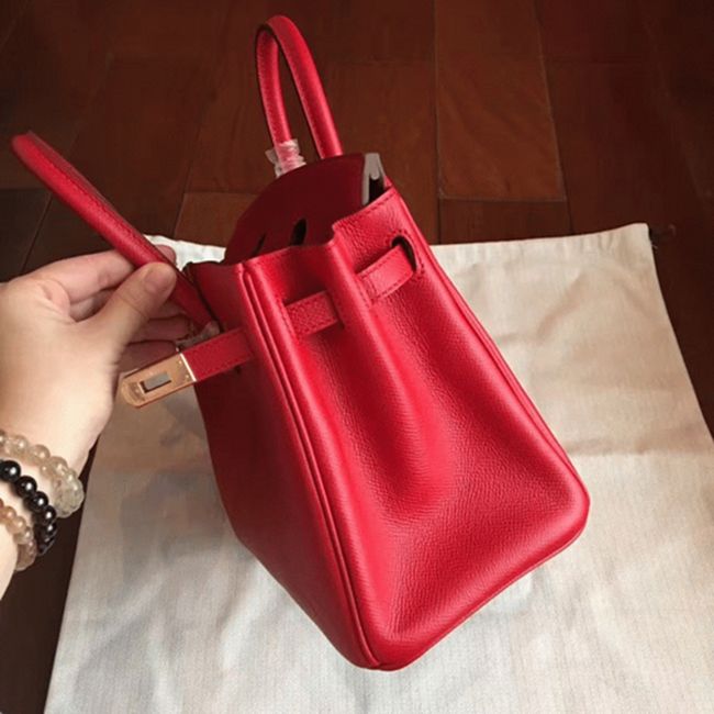 H**me5 Birkin 25cm Designer-Inspired Bag in Red