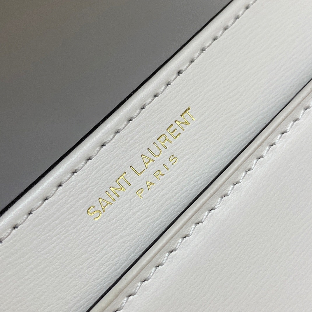Replica Sa1nt Lau*nt Small Solferino Bag White Calfskin