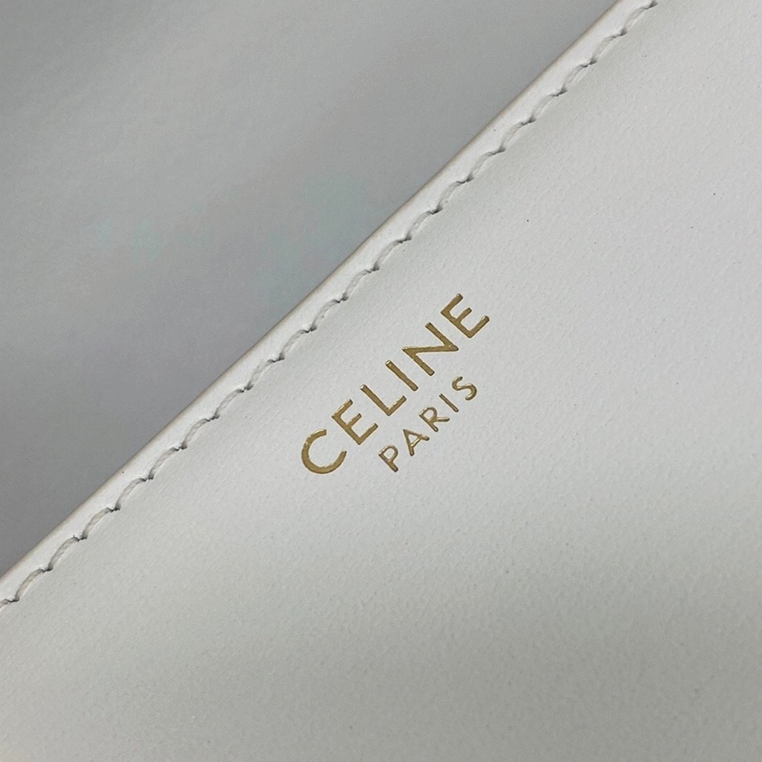 Top Quality Replica Ce1i*e Triomphe Medium Bag In White