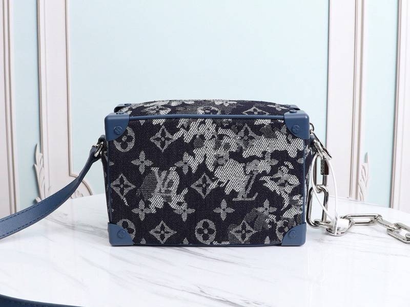 L0vis Vvtt0n Monogram Tapestry Canvas Mini Soft Trunk Bag