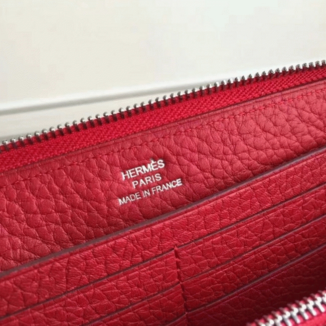 Red Fake H**me5 Wallet Azap Zipped