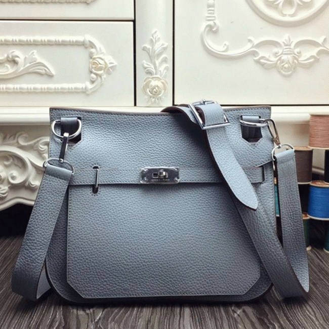 Blue lin fake designer H**me5 Jypsiere 31cm handbag