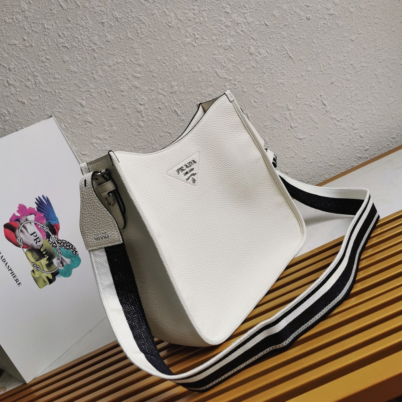 Pra*a Hobo Bag Knockoff in White