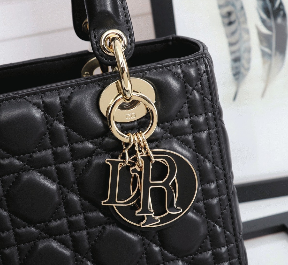 D10r Lady D10r Medium Bag Replica in Black