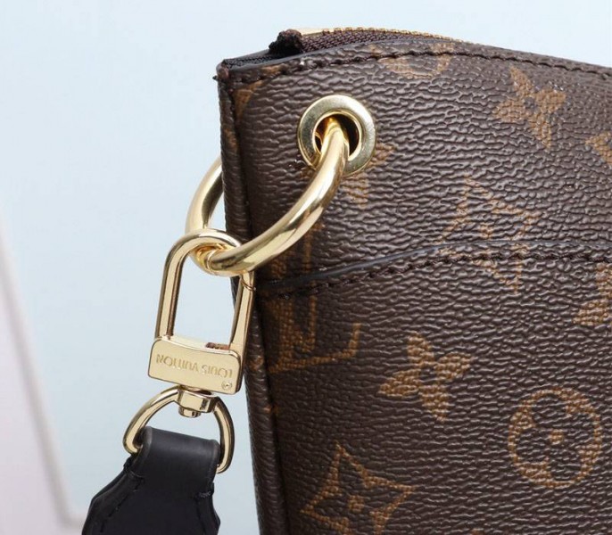 L0vis Vvtt0n Monogram Canvas Odeon PM Bag In Black