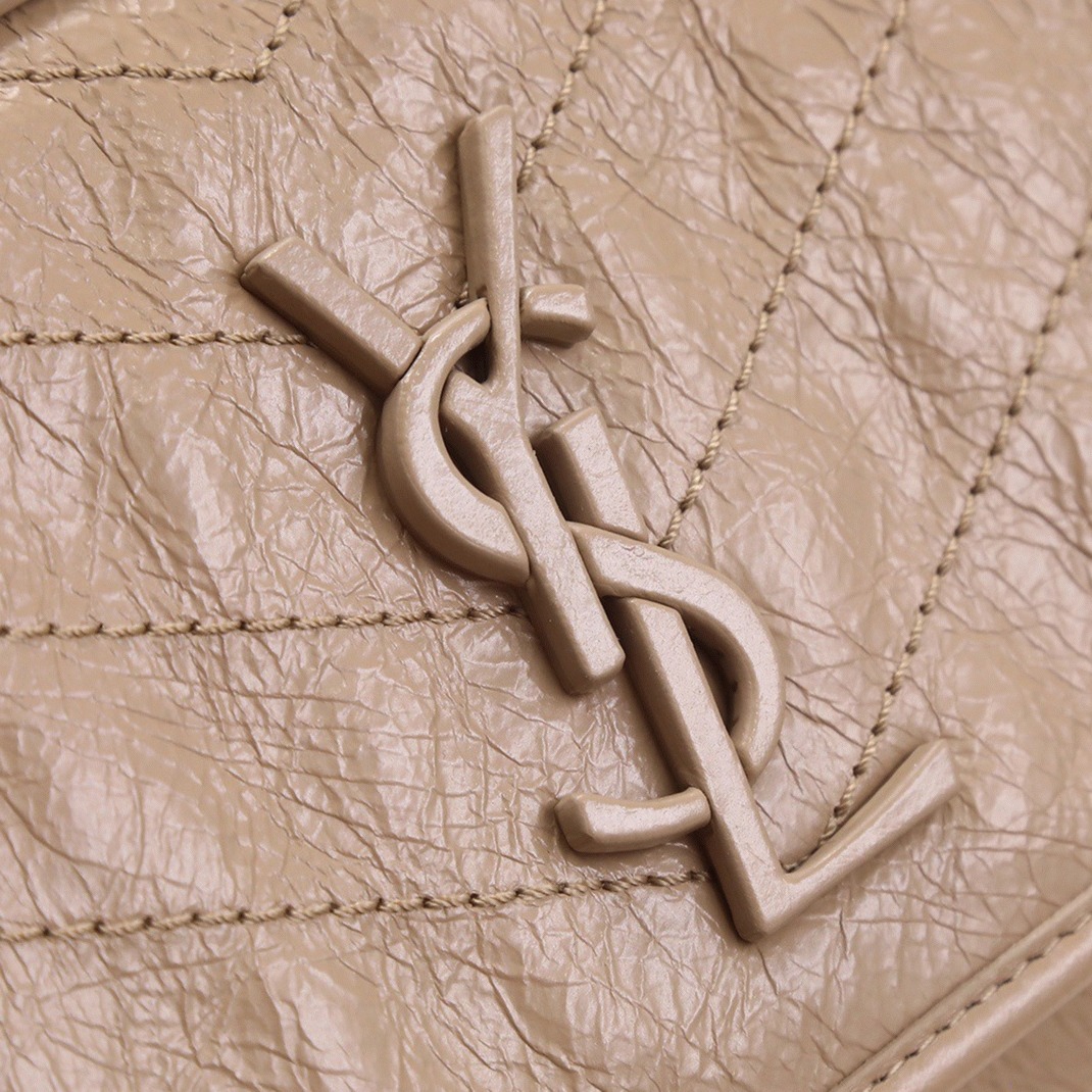 Fake Sa1nt Lau*nt Niki Medium Chain Bag Beige