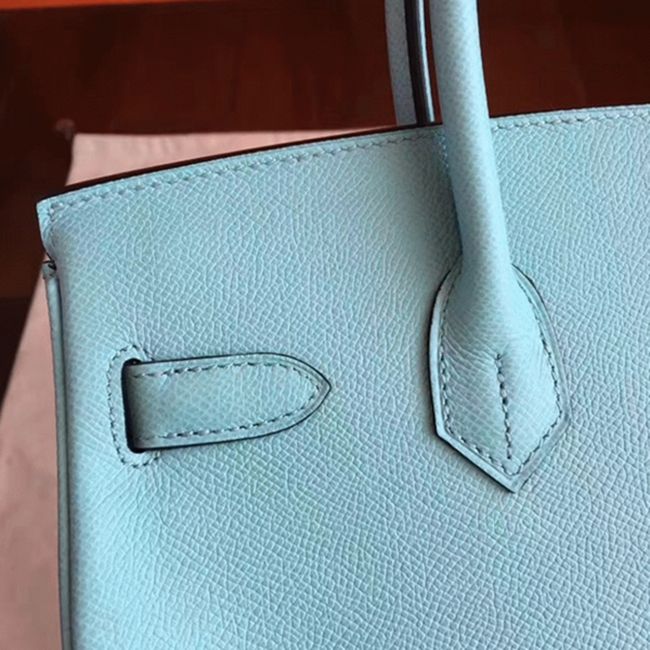 Blue Atoll Imitation Luxury H**me5 Birkin 30cm Tote