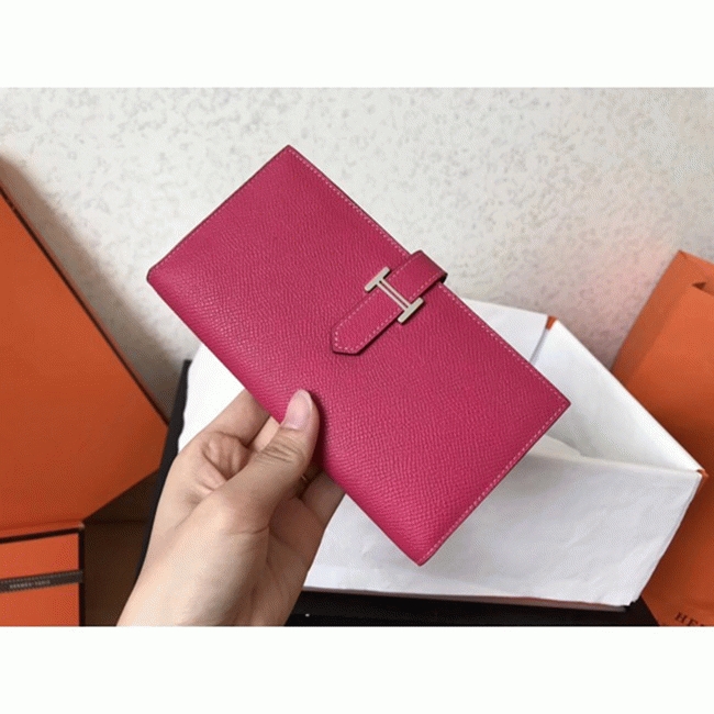 Peach Epsom Copy Luxury H**me5 Bearn Wallet