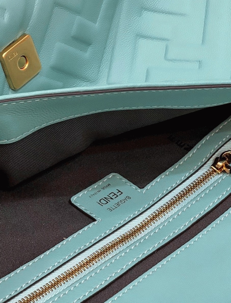 Top Quality Replica F**di Large Baguette Bag In Blue FF