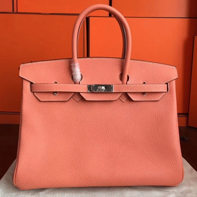 Crevette Shade Fake Designer H**me5 Birkin 40cm Purse