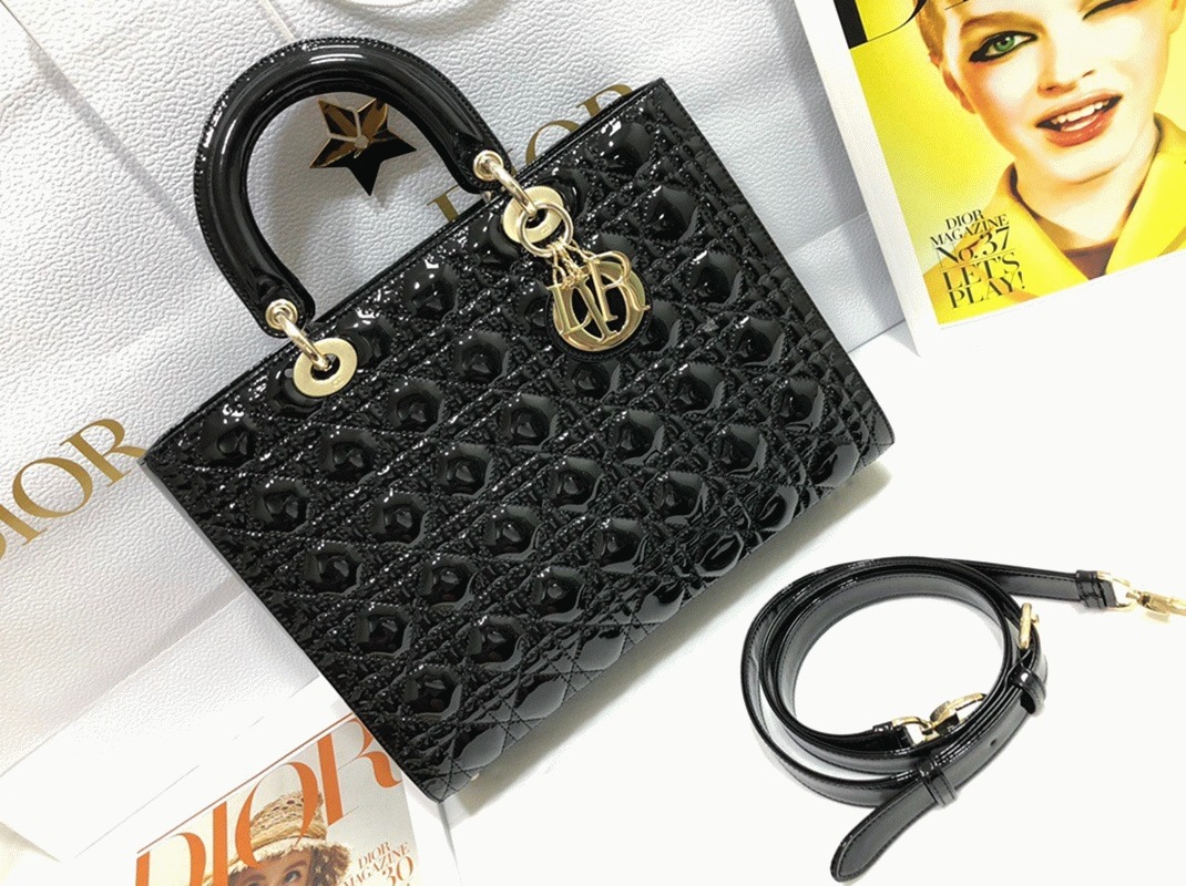 D10r Lady D10r Large Bag Replica in Black