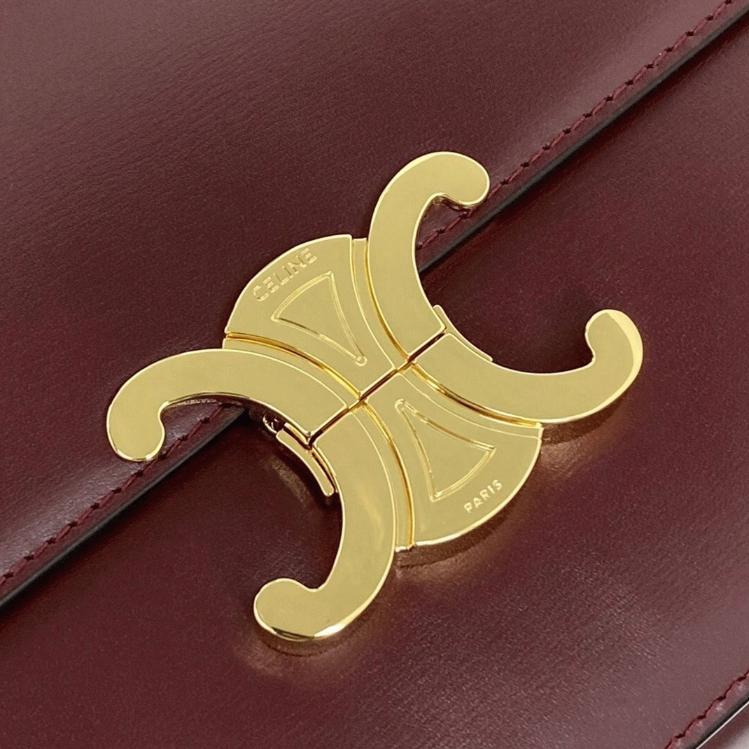 Top Quality Replica Ce1i*e Triomphe Medium Bag In Bordeaux