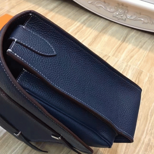 Dark Blue Cheap Knockoff H**me5 Steve Messenger Bag