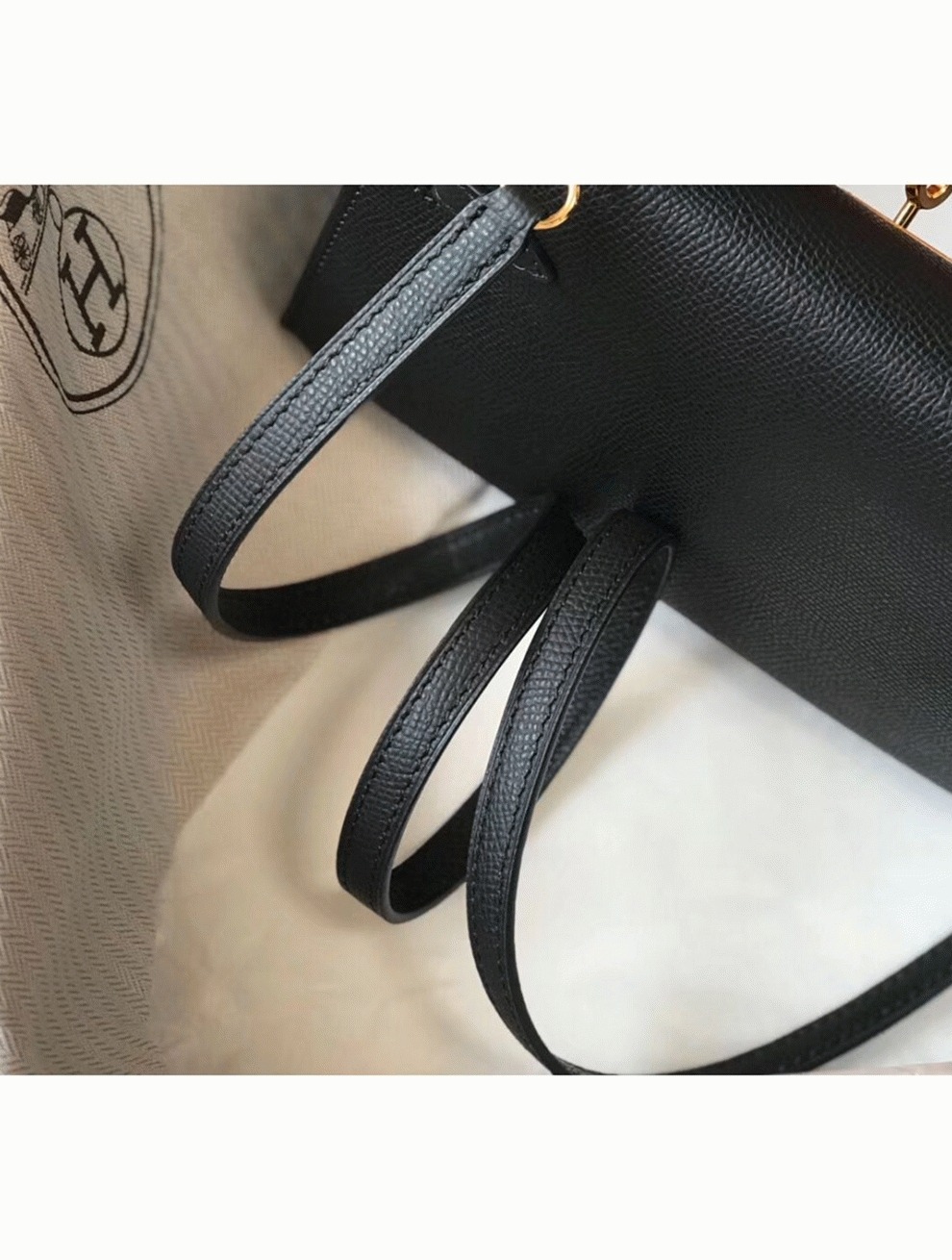 H**me5 Kelly Mini II Bag Replica in Black