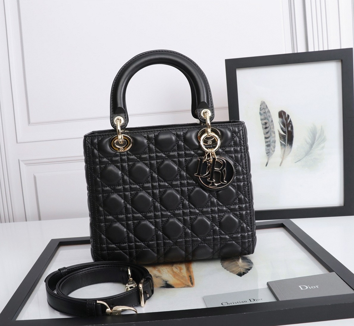D10r Lady D10r Medium Bag Replica in Black