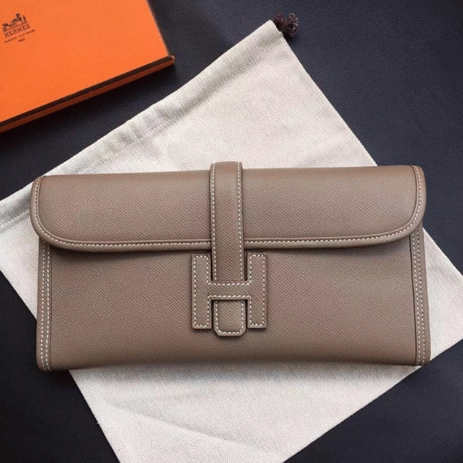 Etoupe knockoff H**me5 Jige Elan 29 clutch bag