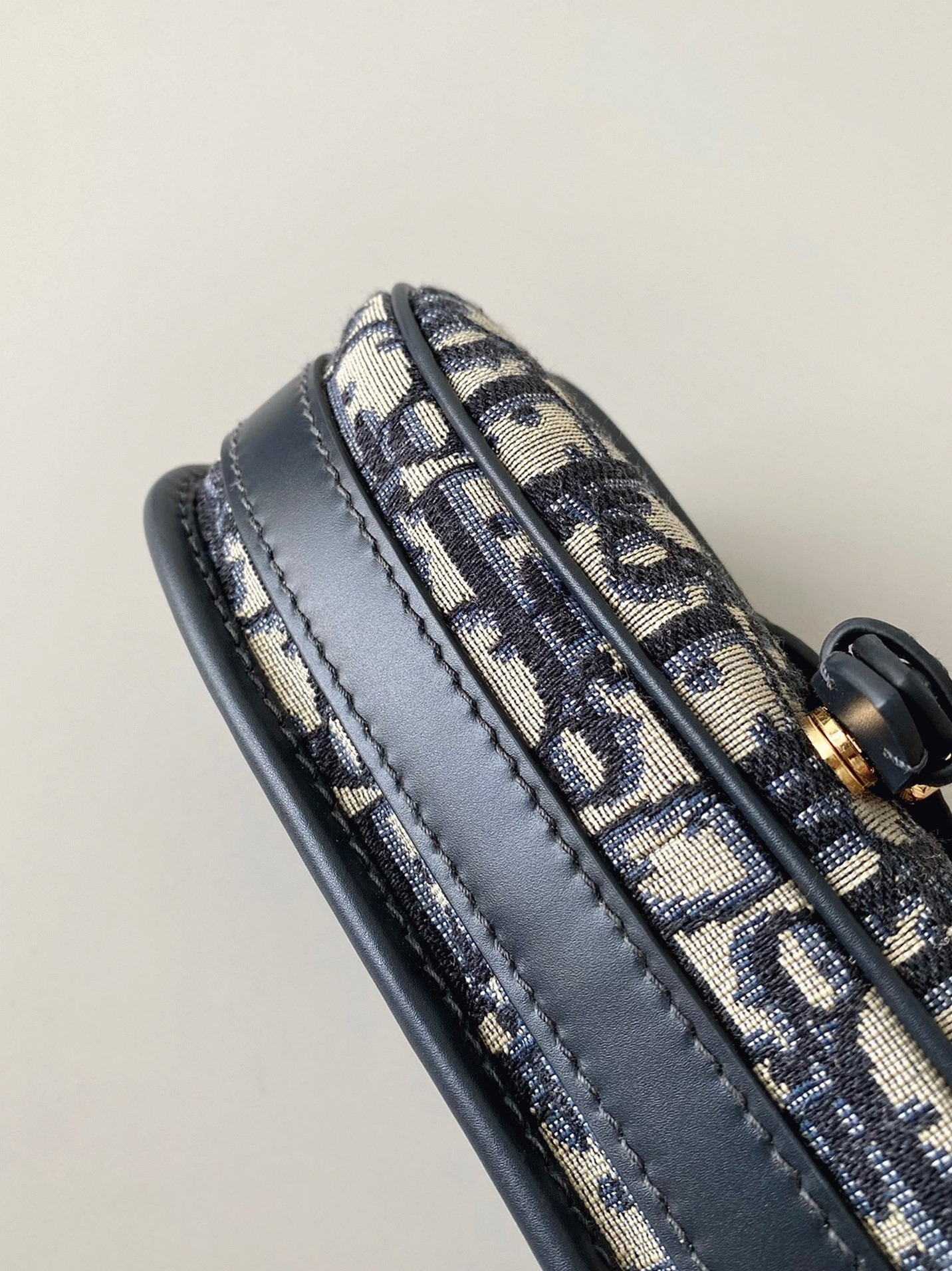 D10r Bobby East-West Bag Knockoff in Blue D10r Oblique Jacquard