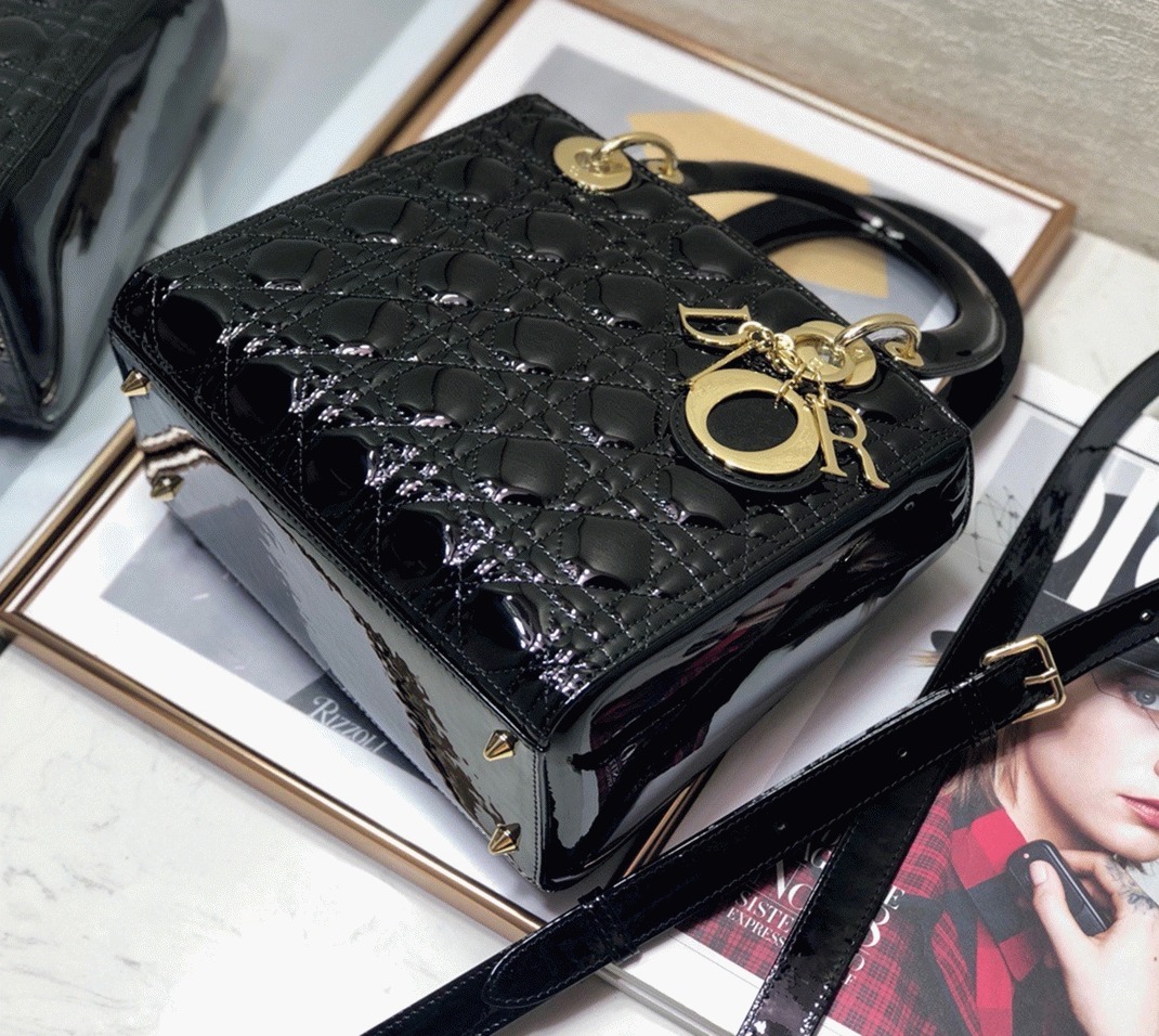 D10r Lady D10r Medium Bag Knockoff in Black