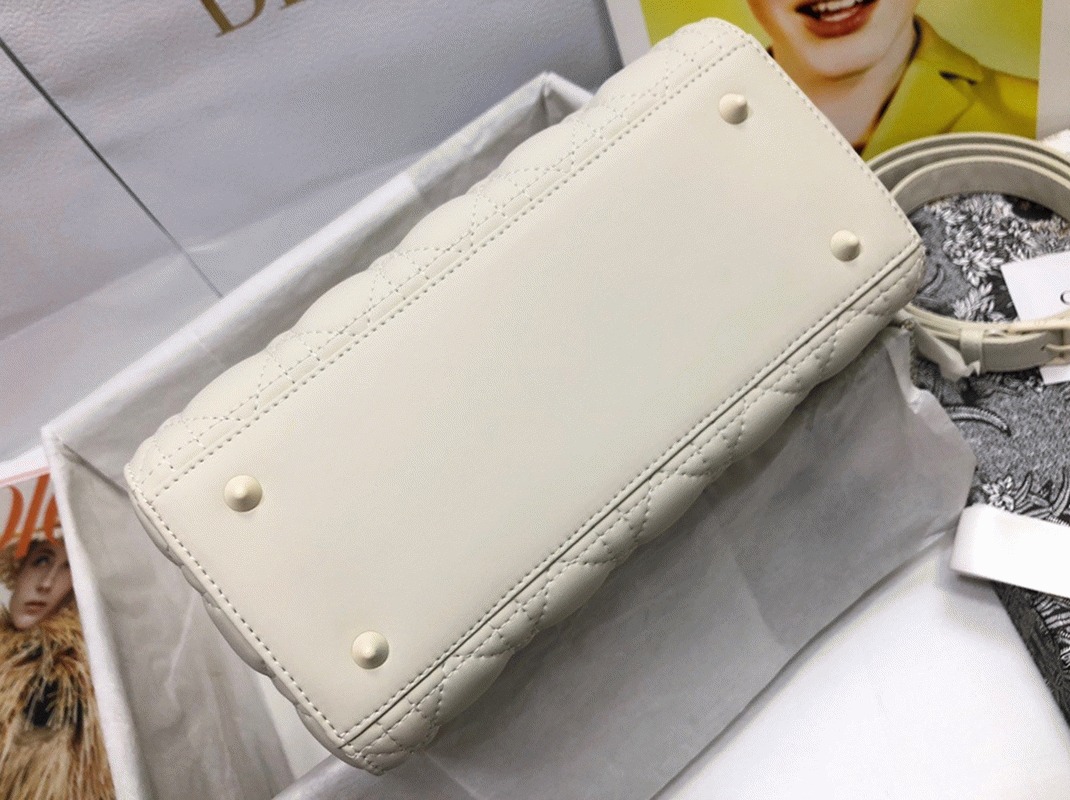 D10r Lady D10r Medium Bag Knockoff in White