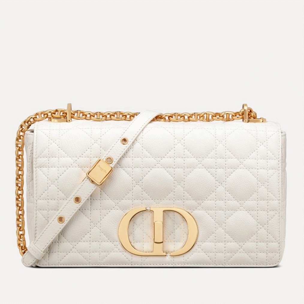 D10r Caro Medium Bag Replica in White