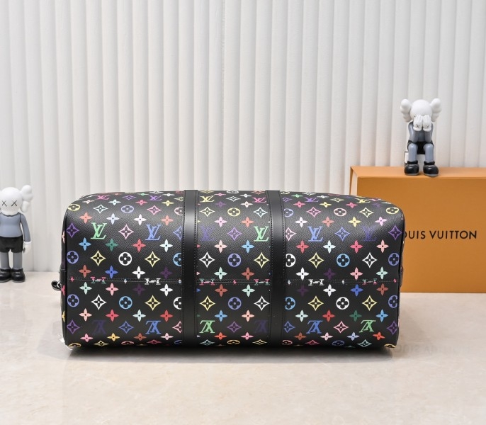 LV X TM Multicolored Keepall Bandouliere 50 In Black