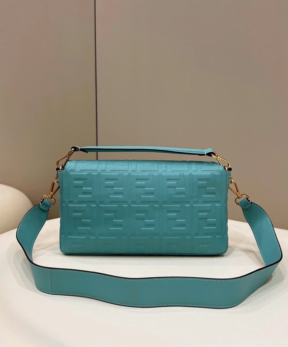 Top Quality Replica F**di Large Baguette Bag In Blue FF