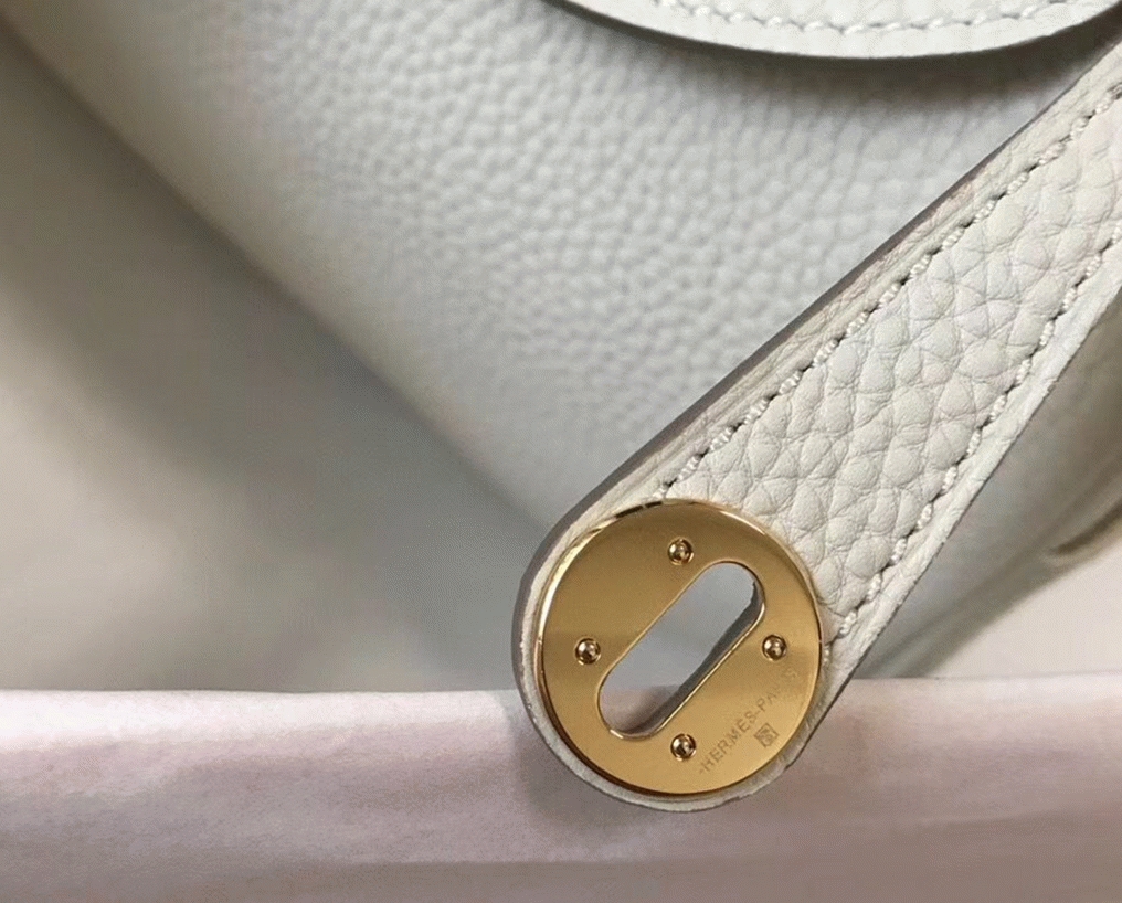 Replica H**me5 Lindy Mini handbag in white clemence leather
