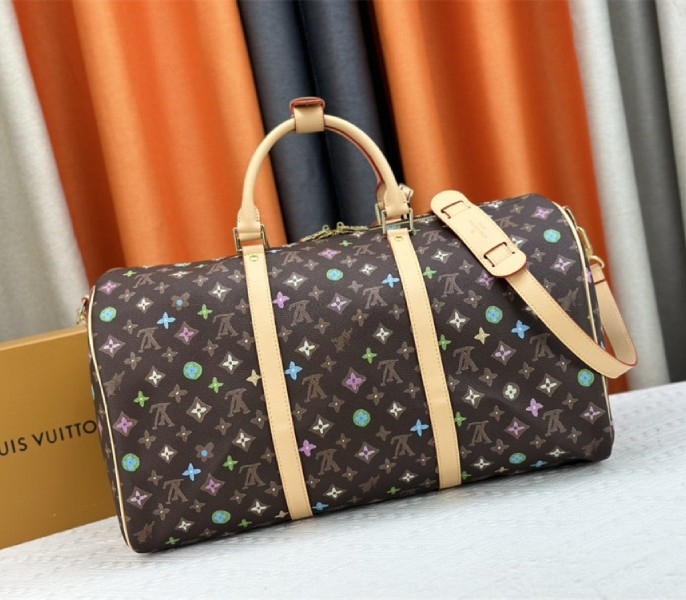 L0vis Vvtt0n Monogram Craggy Keepall Travel 50 Bag In Chocolate