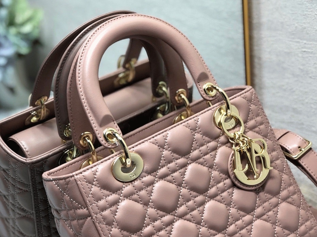 D10r Lady D10r Medium Bag Fake in Blush