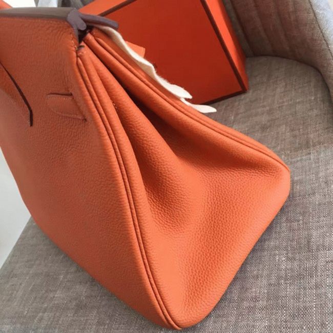 Orange H**me5 Birkin 30cm Classic Replica Purse