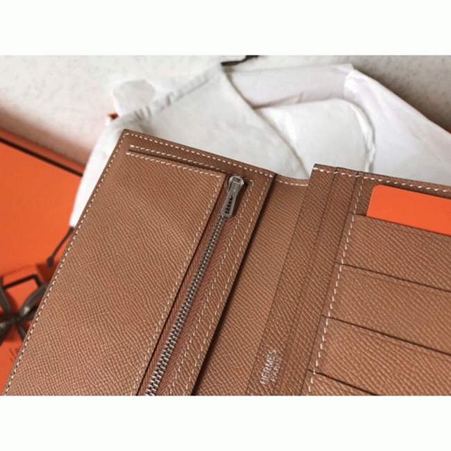 Taupe Brown Luxury Replica 1:1 H**me5 Bearn Wallet