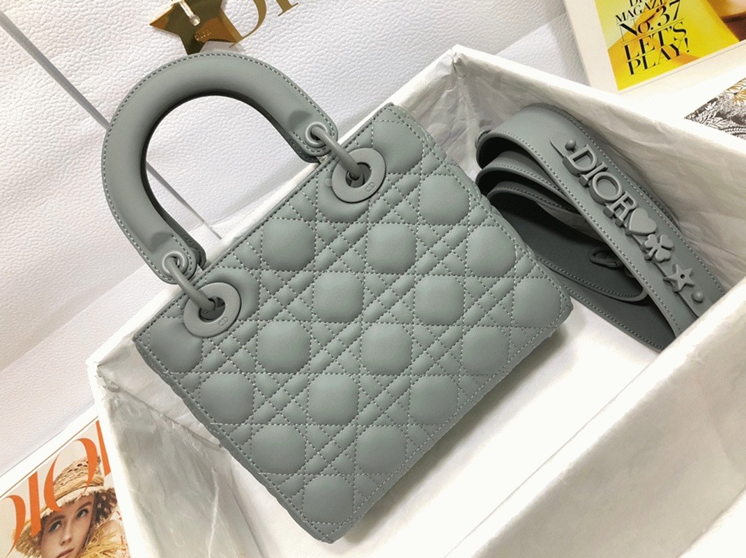 D10r Small Lady D10r My ABCD10r Bag Knockoff in Grey