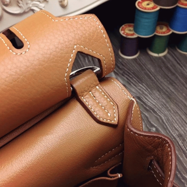 Brown replica H**me5 Jypsiere 34cm handbag
