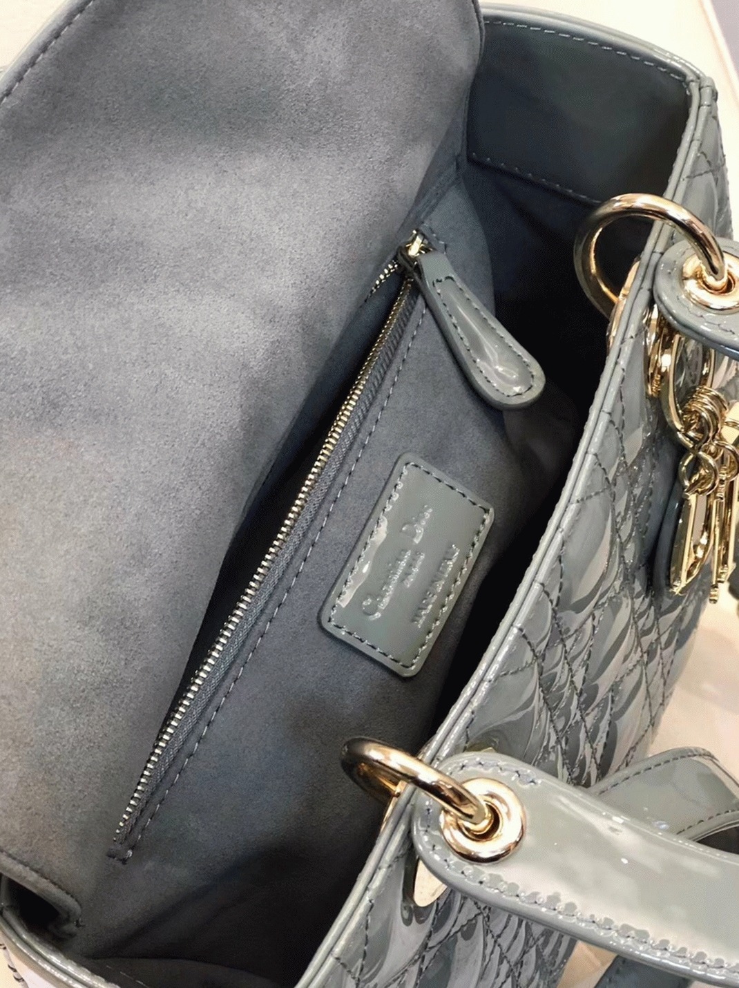D10r Lady D10r Medium Bag Imitation in Grey