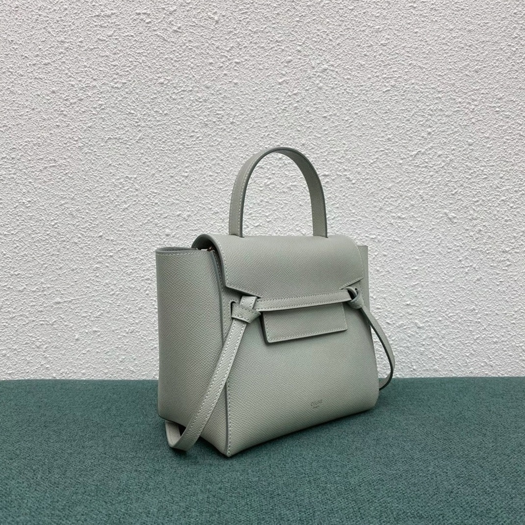 Ce1i*e Belt Nano Bag Imitation in Vert D eau