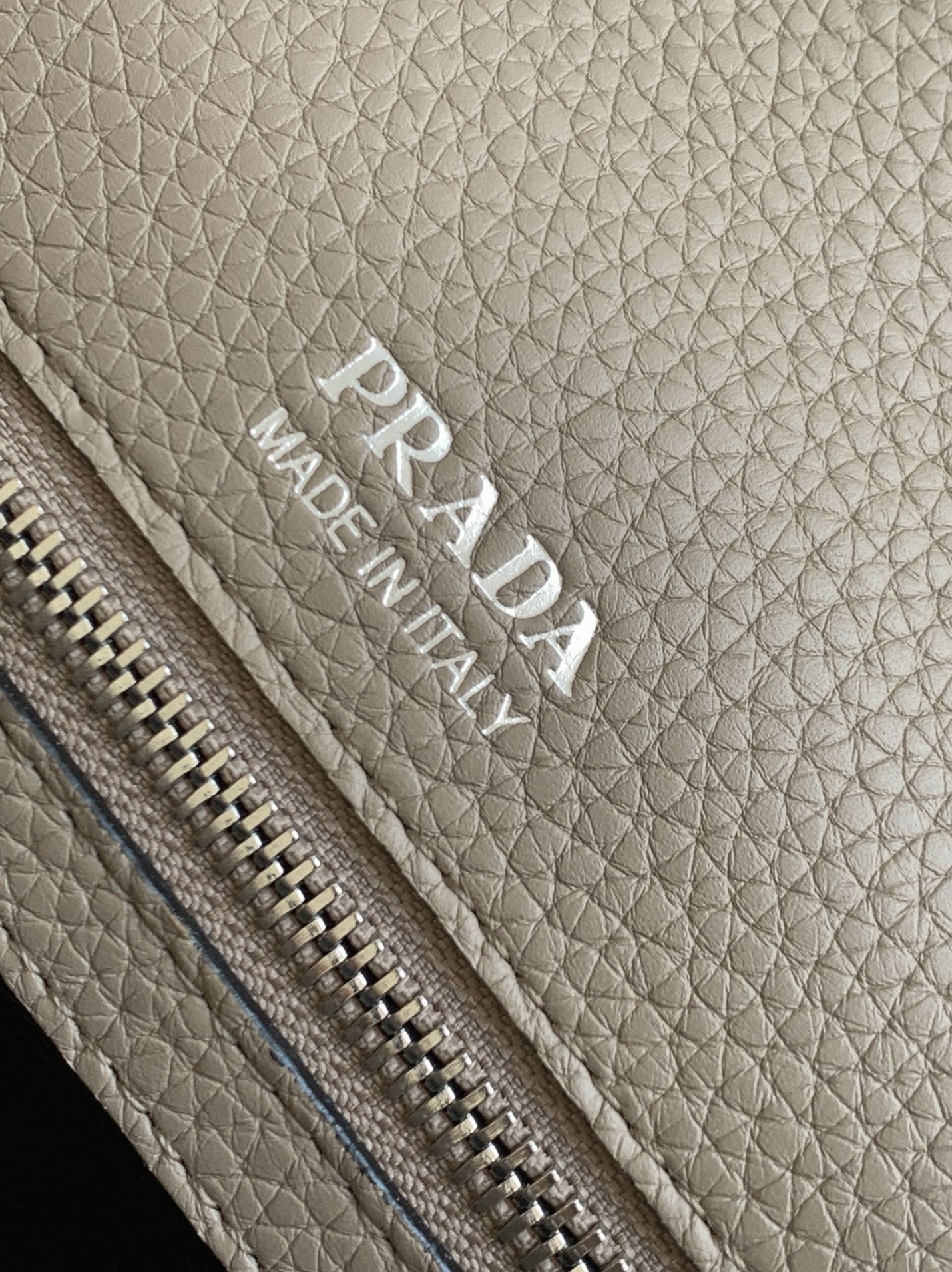Pra*a Flap Shoulder Bag Imitation in Grey
