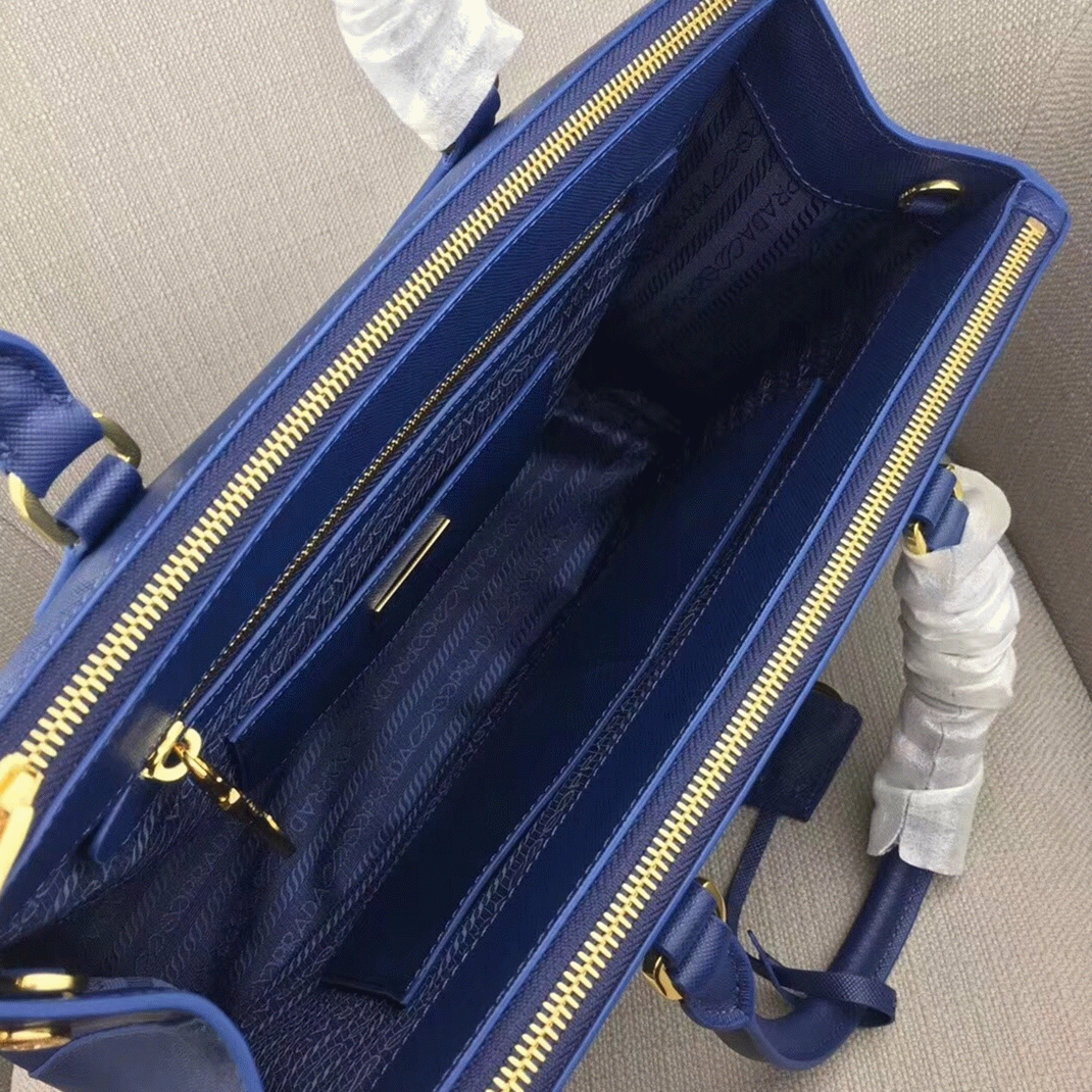 Blue Pra*a Galleria Large Bag Replica