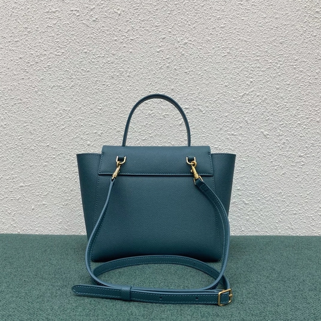 Ce1i*e Belt Nano Bag Imitation in Prussian Blue